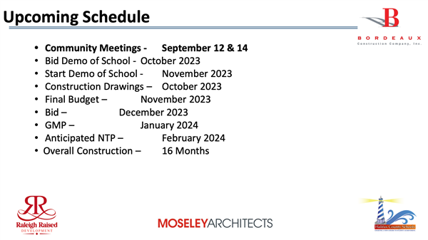 Upcoming Schedule Upcoming Schedule